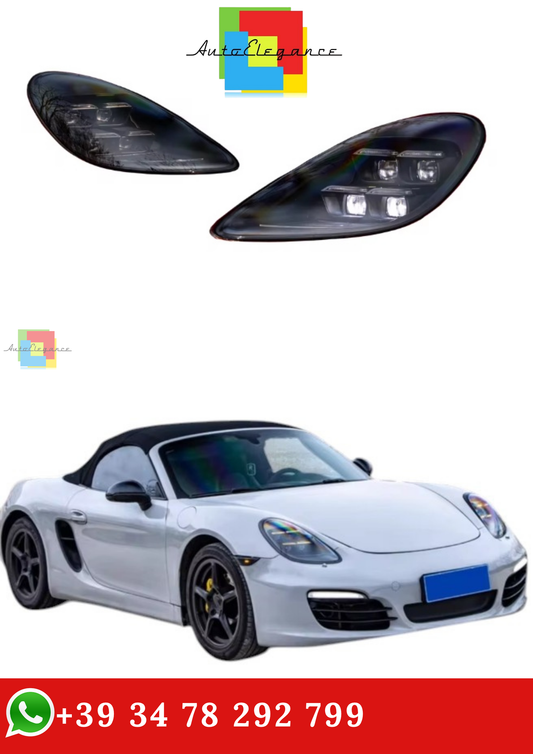 🔥FARI PER PORSCHE 981 CAYMAN 13-15 MODIFICA  MATRICE AGGIORNAMENTO FARI A LED🔥