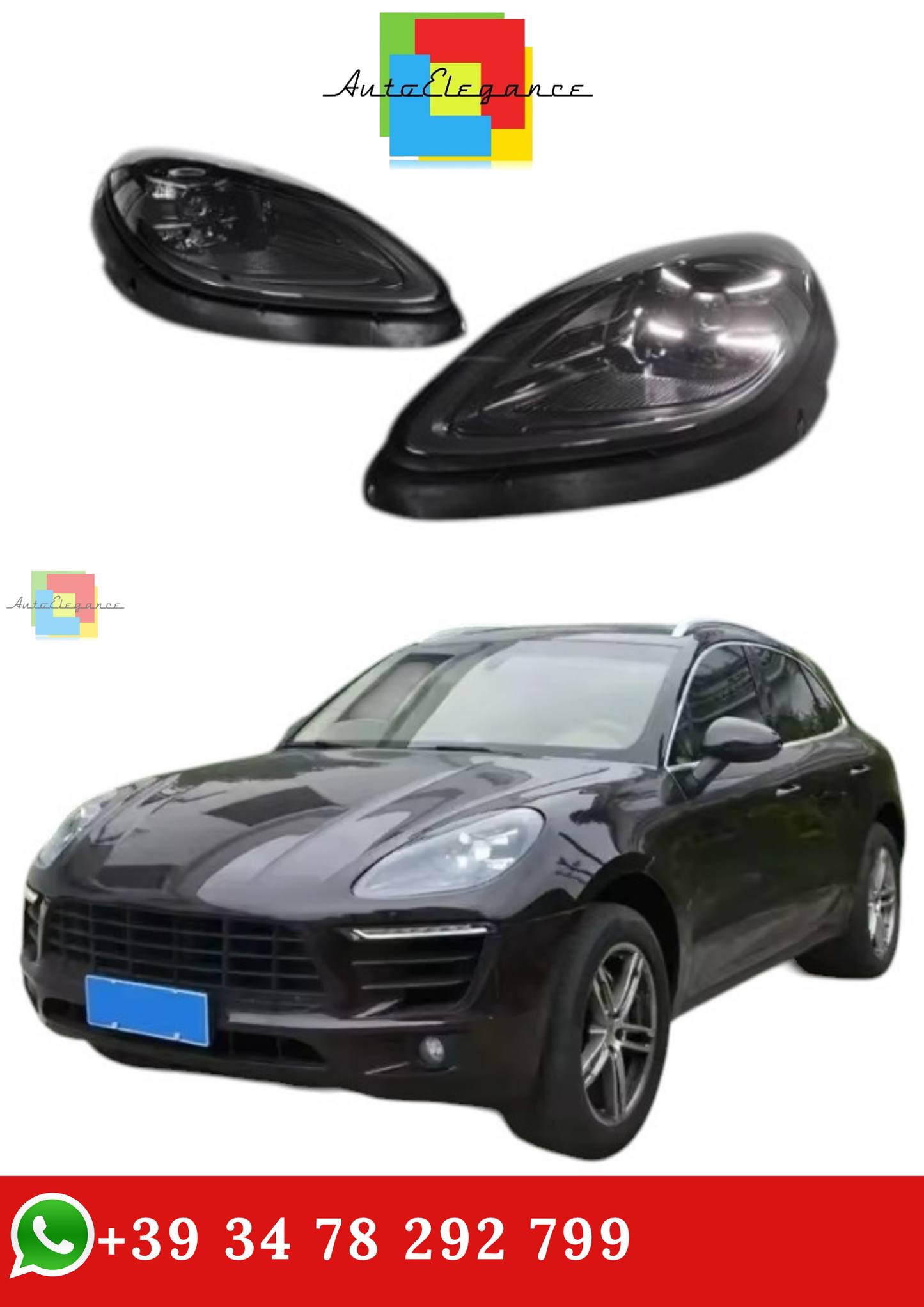 🔥FARI PER PORSCHE MACAN 14-22 NUOVO 2023 LED MATRIX PLUG AND PLAY CON LASER🔥