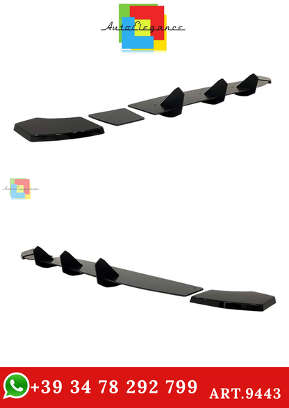 🔥ART.9443 DIFFUSORE SPLITTER PER CLIO 4 MAX, IN PLASTICA ABS OPACA / 12-19🔥