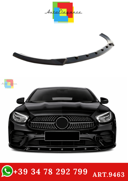 🔥ART.9463 SPLITTER PER MERCEDES W213 V2 E AMG LINE IN PLASTICA LUCIDO 21-23🔥