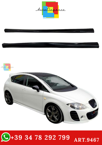 🔥ART.9467 MINIGONNE LATERALI IN PLASTICA GREZZA PER LEON MK2 CUPRA (05-12)🔥