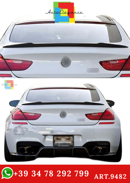 🔥ART.9482 SPOILER STILE M4 PER BMW F06 GRAND COUPE NERO LUCIDO IN ABS 12-18🔥