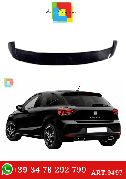 🔥ART.9497 SPOILER AERODINAMICO PER IBIZA Mk5 IN ABS NERO LUCIDO 2017-2020🔥