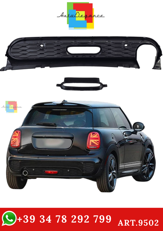 🔥ART.9502 DIFFUSORE POSTERIORE IN LOOK SPORTIVO PER MINI COOPER F55 F56 F57🔥
