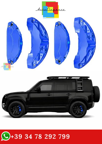 🔥COPRI PINZE FRENO IN ALLUMINIO BLU PER LAND ROVER DEFENDER 2020-2025🔥