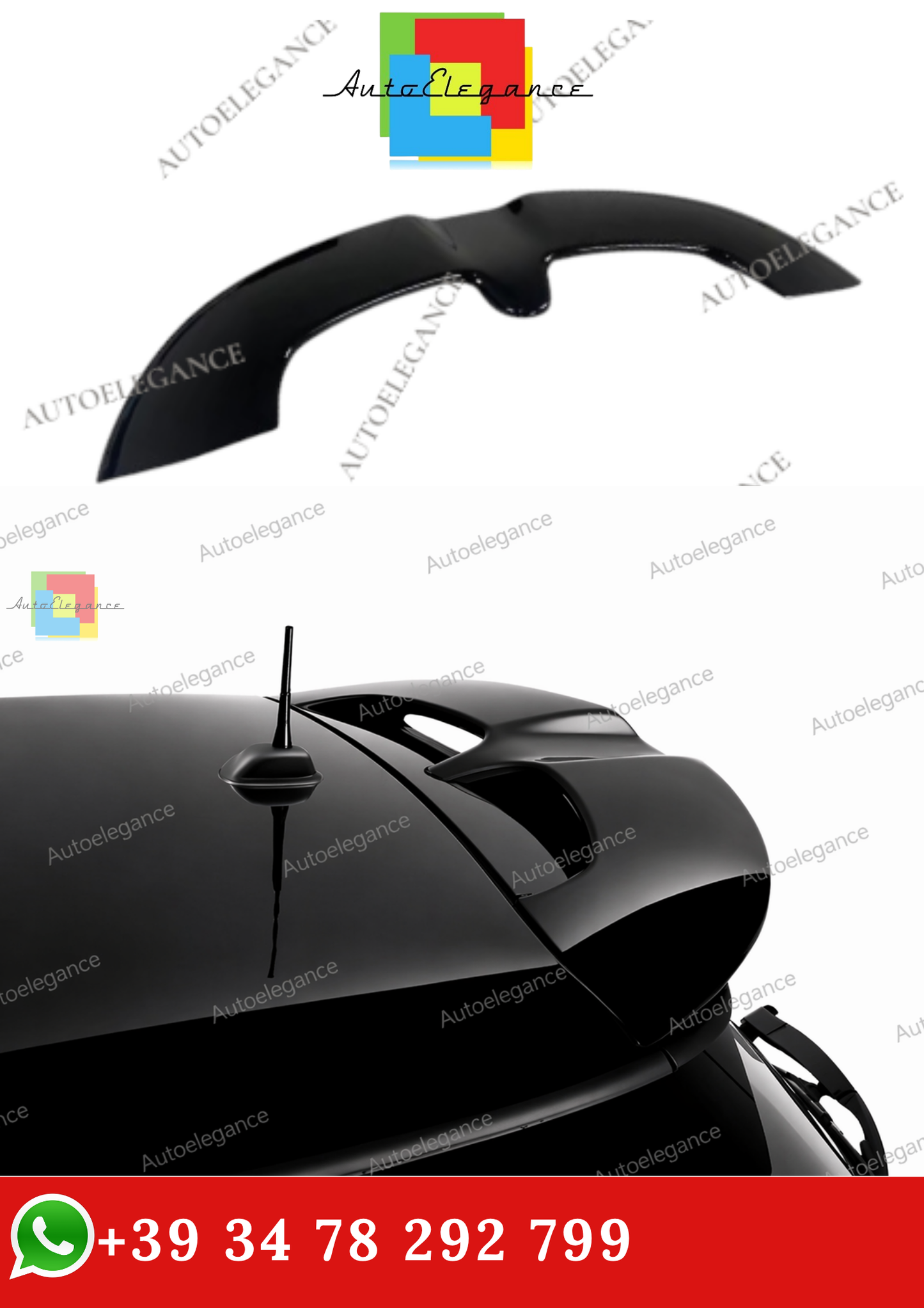 🔥SPOILER POSTERIORE NERO LUCIDO PER TETTO PER MINI F55 F56 JCW 3 2013-2022🔥