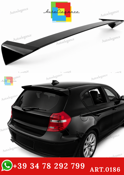 🔥ART.0186 SPOILER POSTERIORE BMW 1 E81 E87 IN ABS NERO LUCIDO / 2004-2011🔥