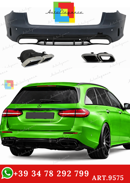 🔥ART.9575 PARAURTI POSTERIORE PER MERCEDES C W205 STATION WAGON 2014-2020🔥