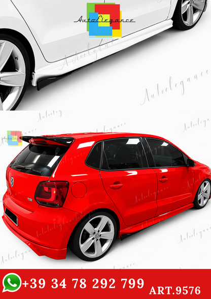 🔥ART.9576 MINIGONNE LATERALI IN PLASTICA GREZZO PER POLO Mk5 / 2009-2017🔥