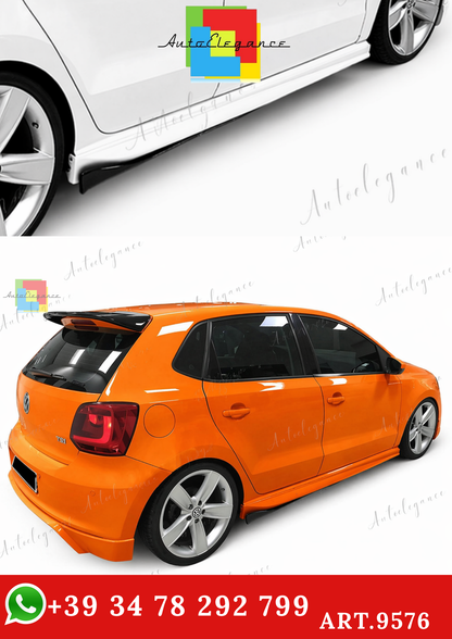 🔥ART.9576 MINIGONNE LATERALI IN PLASTICA GREZZO PER POLO Mk5 / 2009-2017🔥