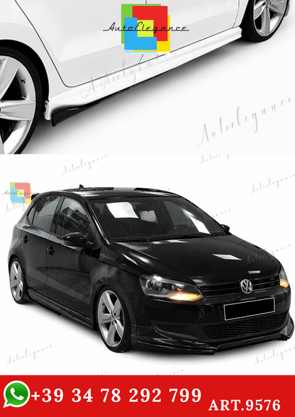 🔥ART.9576 MINIGONNE LATERALI IN PLASTICA GREZZO PER POLO Mk5 / 2009-2017🔥