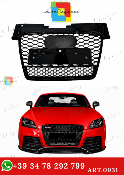 🔥ART.0931 GRIGLIA PER AUDI TT 8J 2006-2014 LOOK RSTT QUATTRO NERO LUCIDO🔥