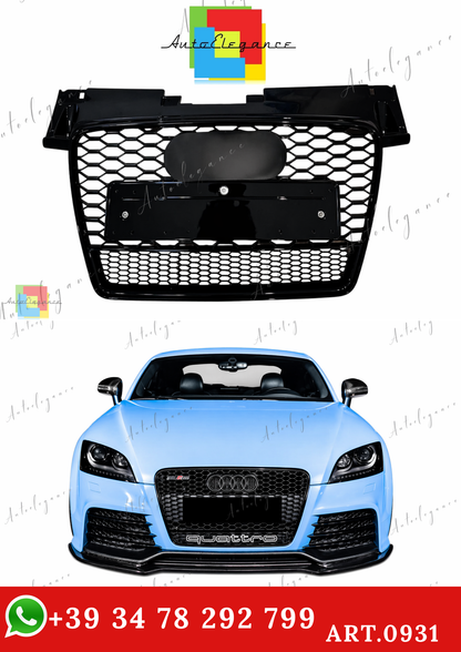 🔥ART.0931 GRIGLIA PER AUDI TT 8J 2006-2014 LOOK RSTT QUATTRO NERO LUCIDO🔥