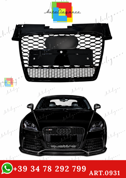 🔥ART.0931 GRIGLIA PER AUDI TT 8J 2006-2014 LOOK RSTT QUATTRO NERO LUCIDO🔥