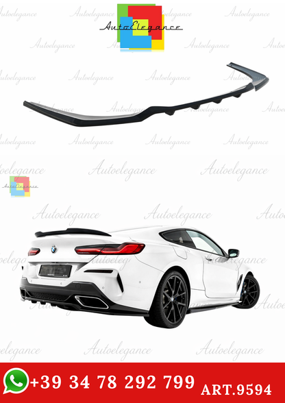 🔥ART.9594 SPLITTER POSTERIORE (CON BARRE VERTICALI) BMW 8 COUPE M-PACK G15🔥