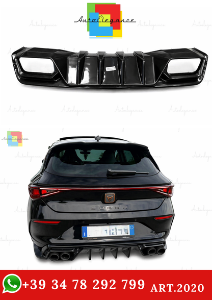 🔥ART.2020 DIFFUSORE ADATTO PER CUPRA LEON 2020+ NERO LUCIDO🔥
