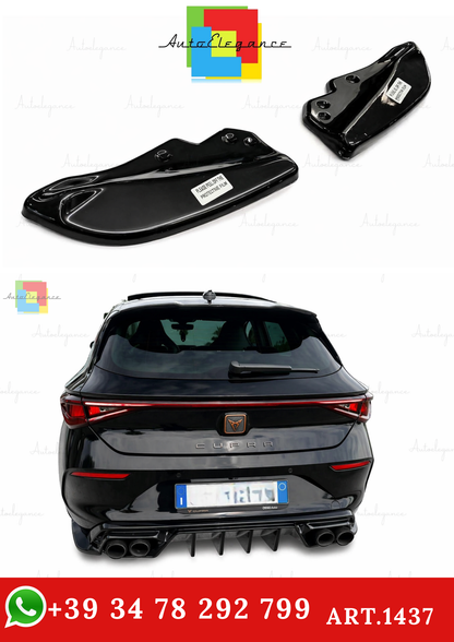 🔥ART.1437 FLAPS ADATTO PER CUPRA LEON 2020+ NERO LUCIDO🔥