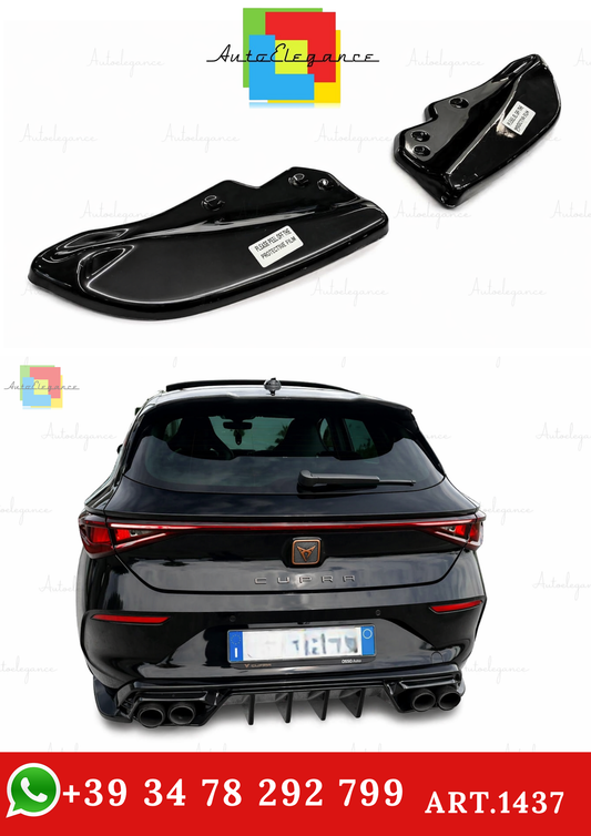 🔥ART.1437 FLAPS ADATTO PER CUPRA LEON 2020+ NERO LUCIDO🔥