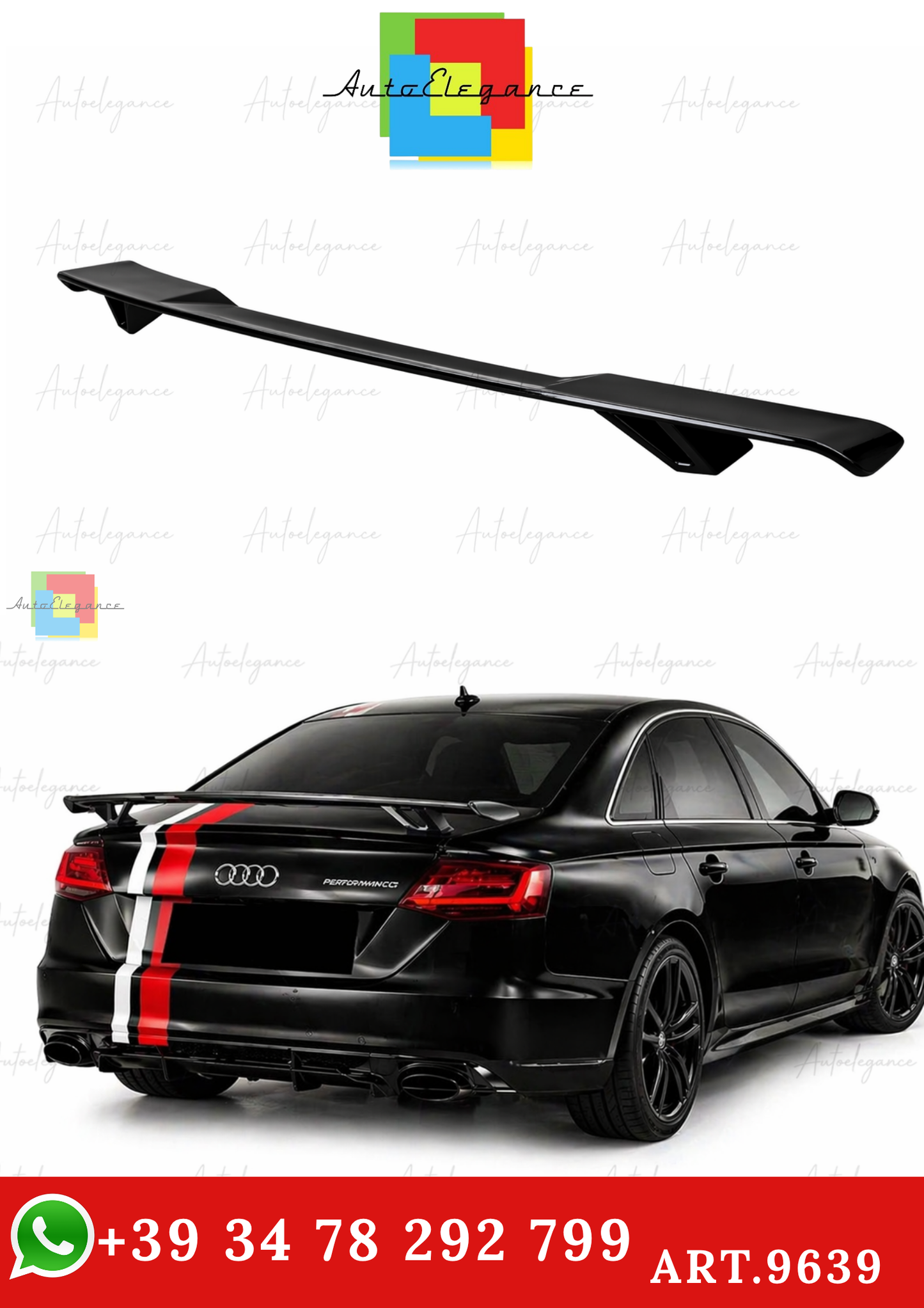 🔥ART.9639 SPOILER ADATTO PER AUDI TT 2015+ LOOK RSTT🔥
