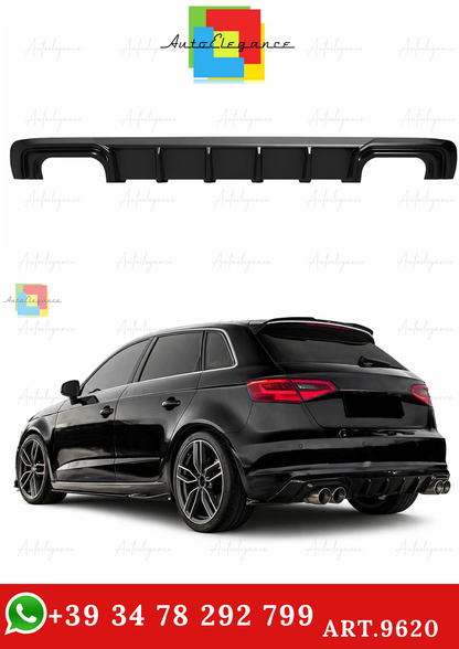 🔥ART.9620 DIFFUSORE NERO LUCIDO AUDI A3 8V Sportback 13-16 SOLO PER STANDARD🔥