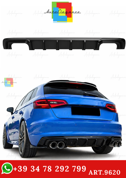 🔥ART.9620 DIFFUSORE NERO LUCIDO AUDI A3 8V Sportback 13-16 SOLO PER STANDARD🔥