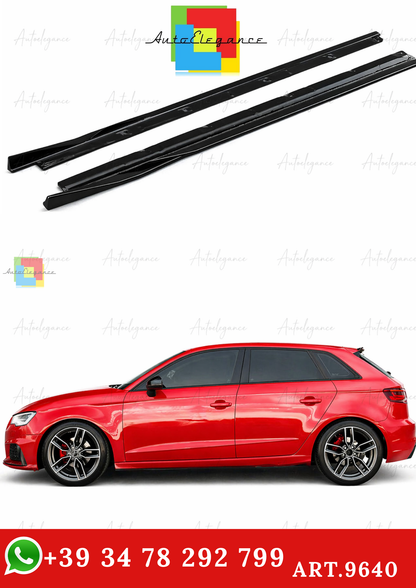 🔥ART.9640 MINIGONNE LATERALI ADATTO PER AUDI A3 8V SPORTBACK 2013-2016🔥