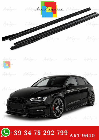 🔥ART.9640 MINIGONNE LATERALI ADATTO PER AUDI A3 8V SPORTBACK 2013-2016🔥