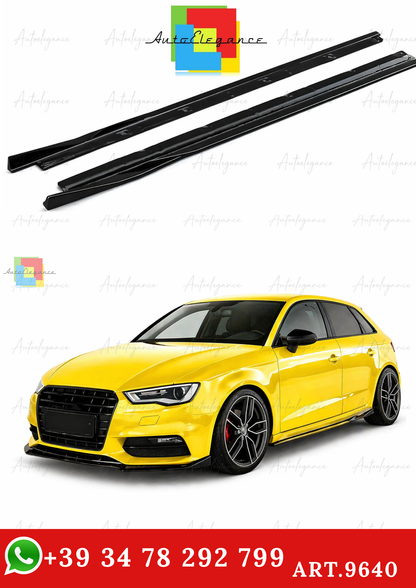 🔥ART.9640 MINIGONNE LATERALI ADATTO PER AUDI A3 8V SPORTBACK 2013-2016🔥