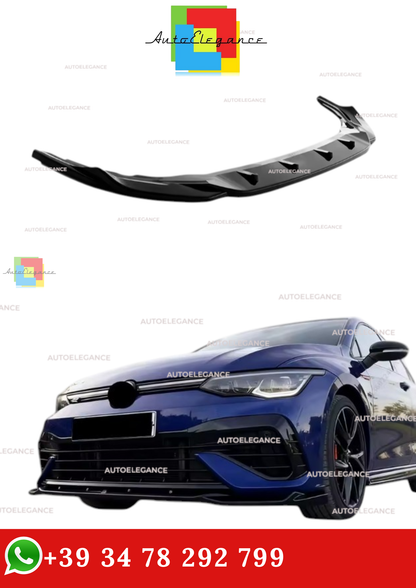 🔥SPLITTER ANTERIORE PER VW GOLF R MK8 20-24 PORTEZIONE DEFLETTORE ANTERIORE🔥