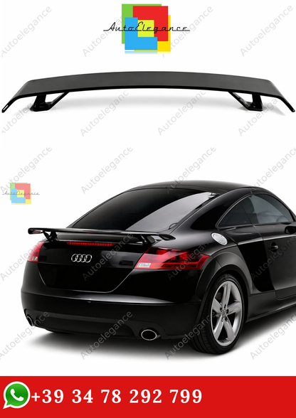 🔥SPOILER POSTERIORE PER BAGAGLIAIO NERO LUCIDO PER AUDI TT MK2 2008 -2018🔥