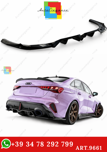 🔥ART.9661 SPLITTER POSTERIORE V.1 ADATTO PER AUDI RS3 BERLINA 8Y FACELIFT🔥