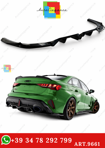 🔥ART.9661 SPLITTER POSTERIORE V.1 ADATTO PER AUDI RS3 BERLINA 8Y FACELIFT🔥