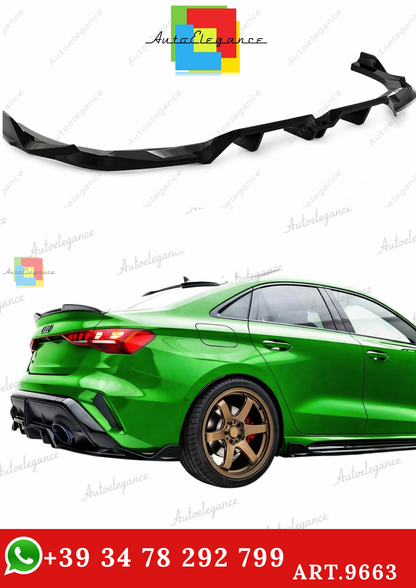 🔥ART.9663 SPLITTER POSTERIORE V.2 ADATTO PER AUDI RS3 BERLINA 8Y FACELIFT🔥