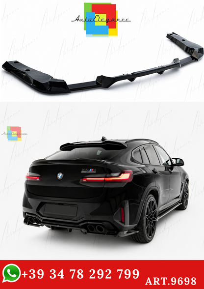 🔥ART.9698 SPLITTER POSTERIORE (CON BARRE VERTICALI) BMW X4M F98 FACELIFT🔥