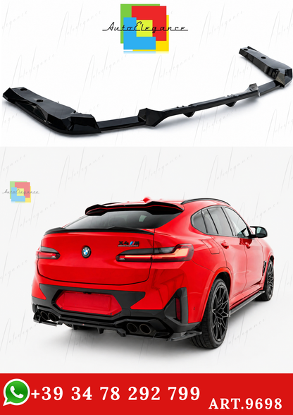 🔥ART.9698 SPLITTER POSTERIORE (CON BARRE VERTICALI) BMW X4M F98 FACELIFT🔥