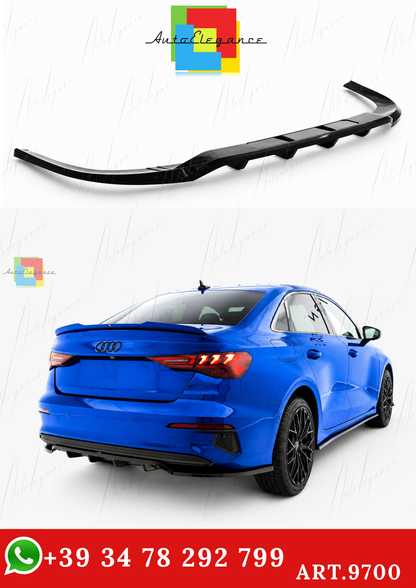 🔥ART.9700 SPLITTER POSTERIORE (CON BARRE VERTICALI) PER AUDI A3 BERLINA 8Y🔥