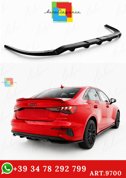 🔥ART.9700 SPLITTER POSTERIORE (CON BARRE VERTICALI) PER AUDI A3 BERLINA 8Y🔥