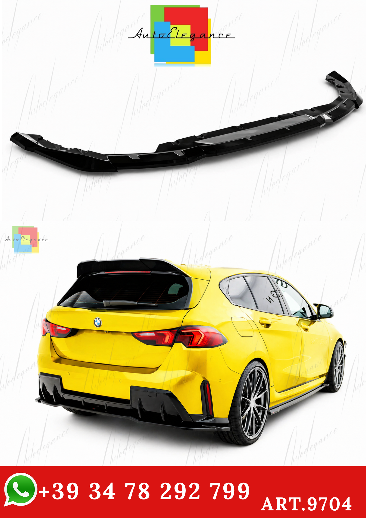 🔥ART.9704 SPLITTER POSTERIORE ADATTO PER BMW 1 M-PACK F70🔥