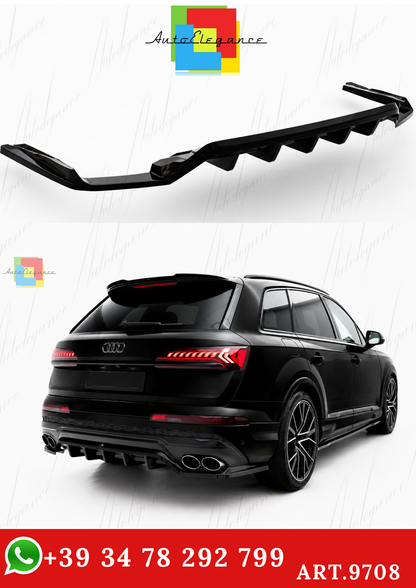 🔥ART.9708 SPLITTER POSTERIORE (CON BARRE VERTICALI) AUDI SQ7 Mk2 4M FACELIFT🔥