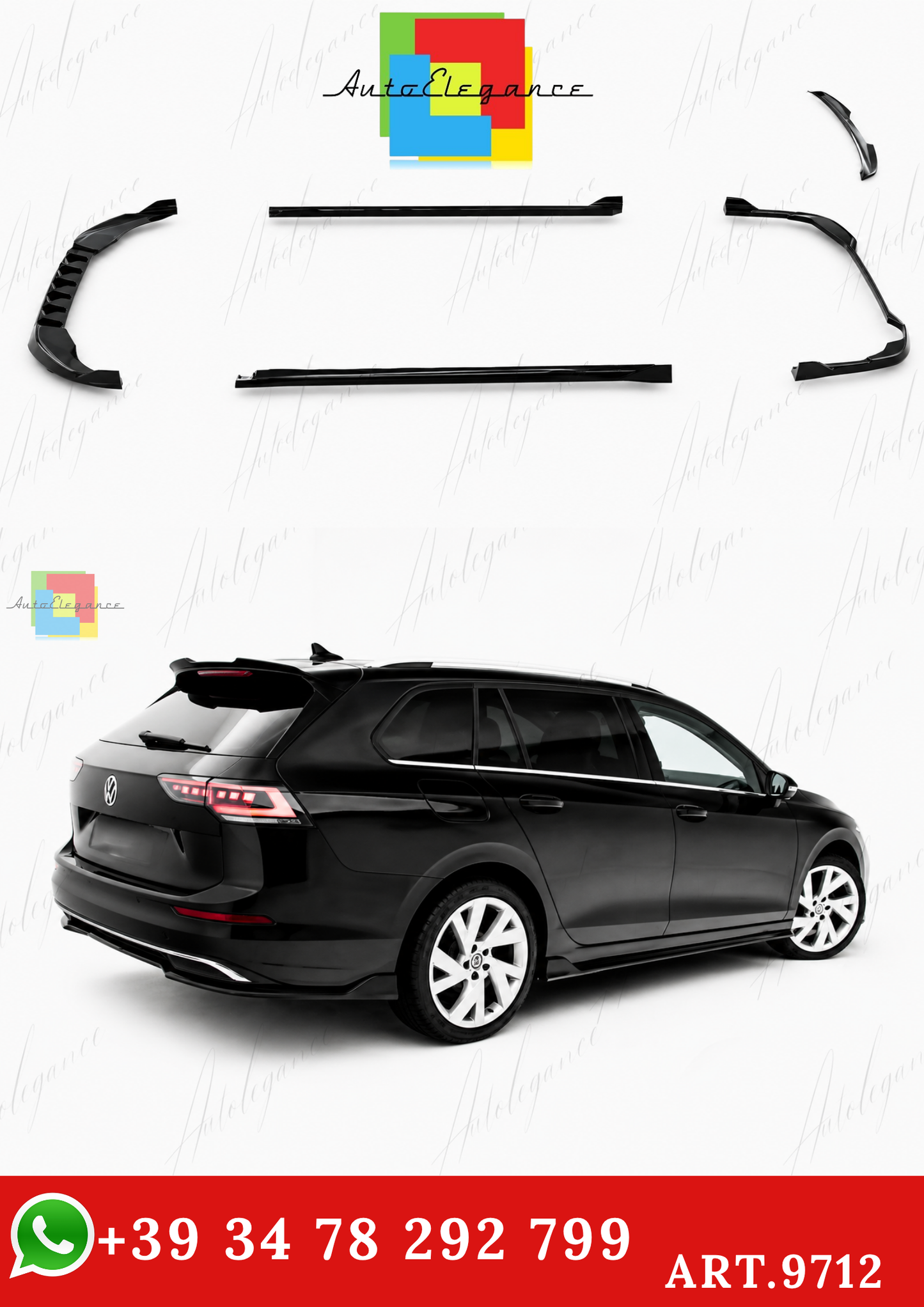 🔥ART.9712 BODYKIT ADATTO PER VW GOLF VARIANT Mk8 FACELIFT🔥