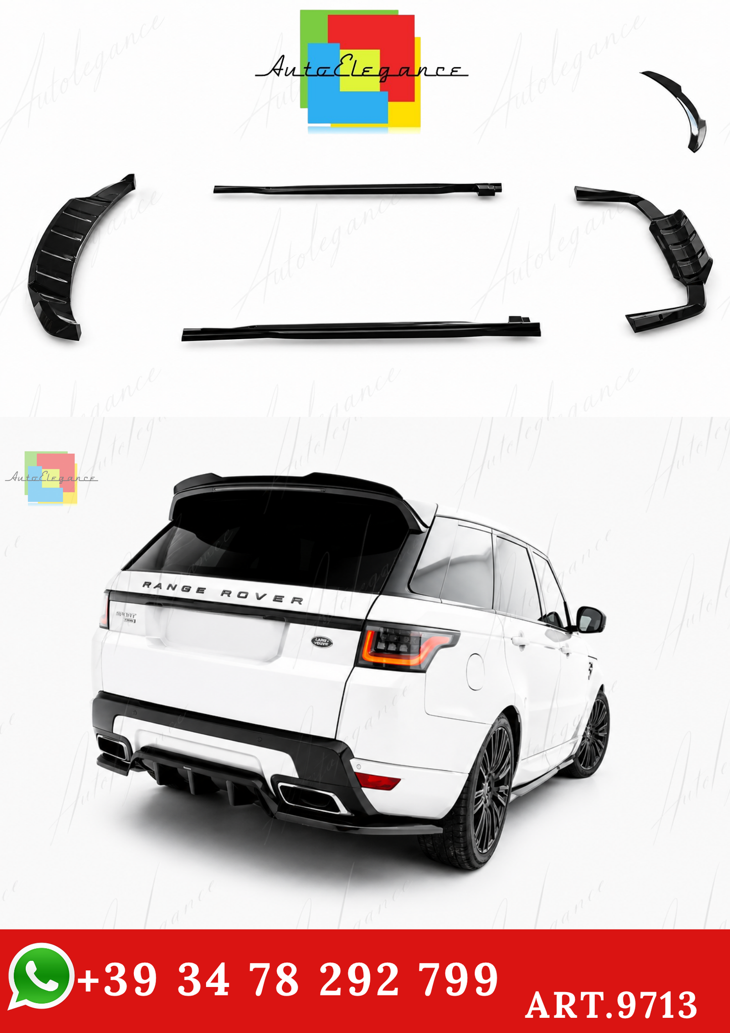 🔥ART.9713 BODYKIT ADATTO PER LAND ROVER RANGE ROVER SPORT Mk2 FACELIFT🔥