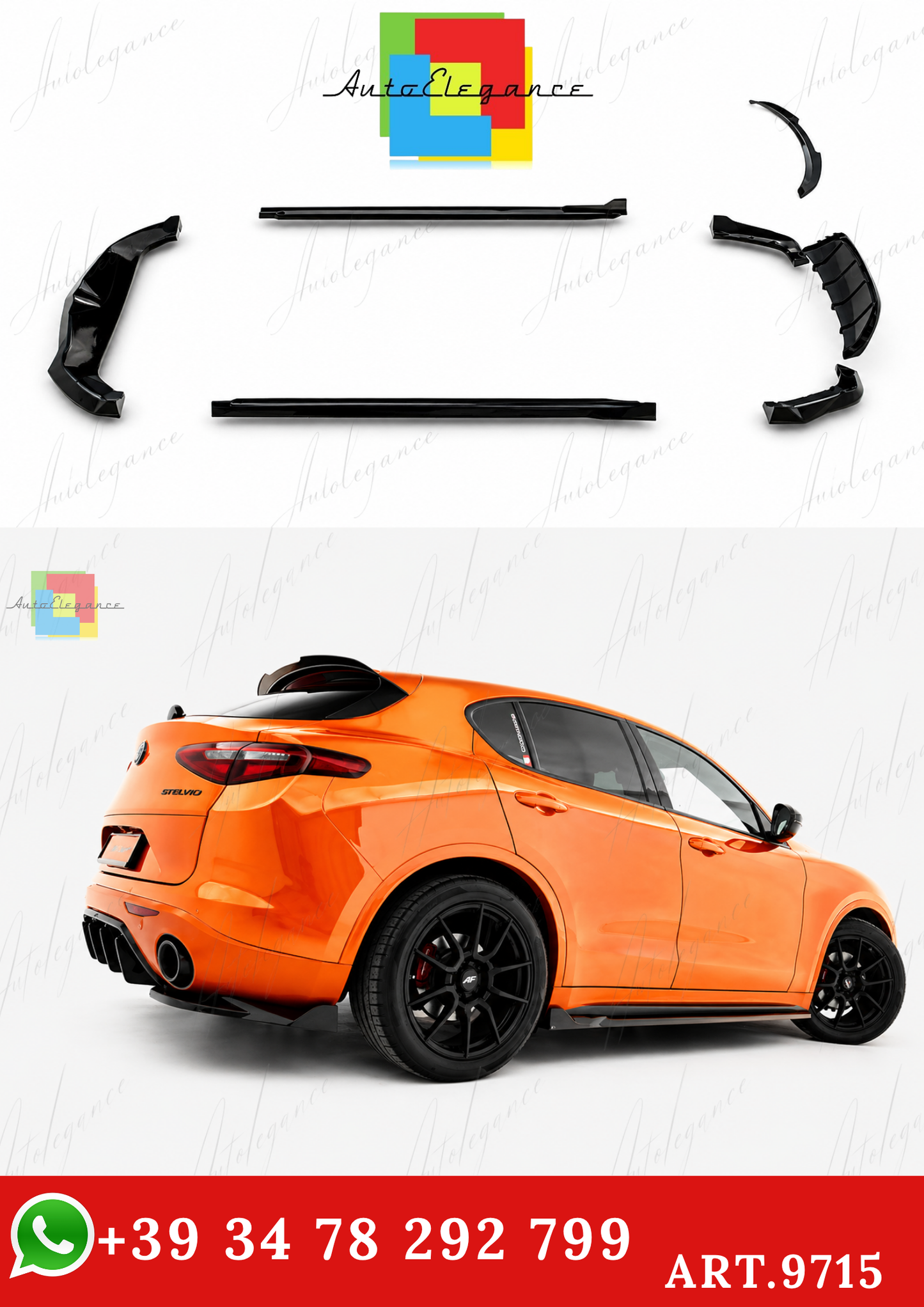 🔥ART.9715 BODYKIT ADATTO PER ALFA ROMEO STELVIO Mk1🔥