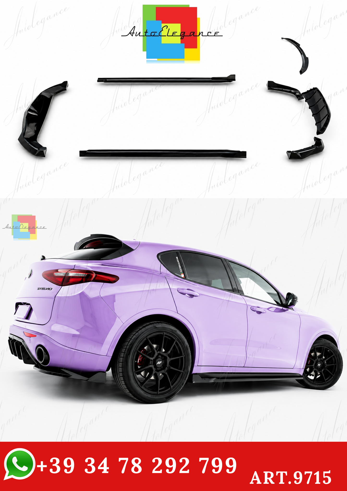 🔥ART.9715 BODYKIT ADATTO PER ALFA ROMEO STELVIO Mk1🔥