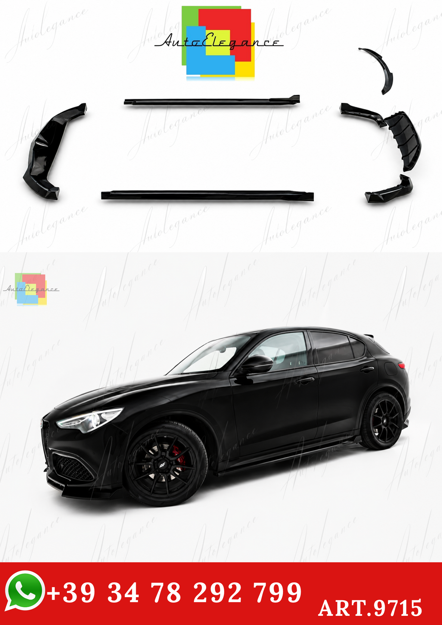 🔥ART.9715 BODYKIT ADATTO PER ALFA ROMEO STELVIO Mk1🔥