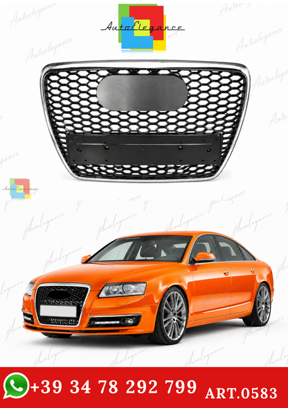 🔥ART.0583 GRIGLIA ANTERIORE ADATTO PER AUDI A6 4F AVANT BERLINA CALANDRA RS6🔥