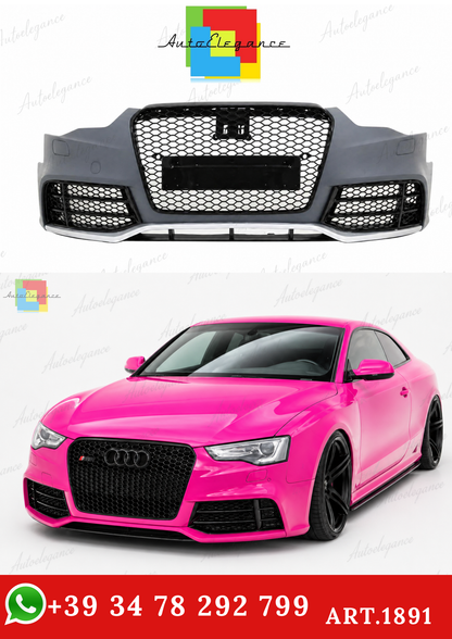 🔥ART.1891 PARAURTI ANTERIORE ADATTO PER AUDI A5 2012-2016 LOOK RS5🔥