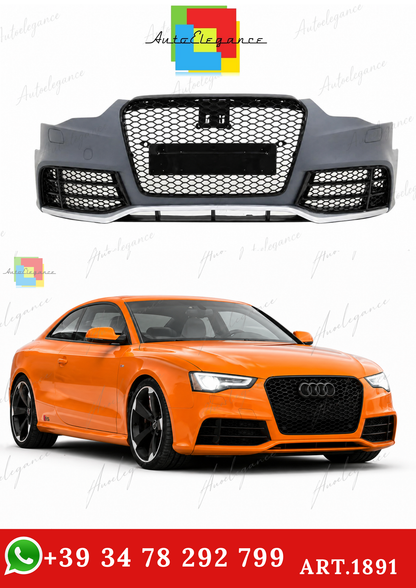 🔥ART.1891 PARAURTI ANTERIORE ADATTO PER AUDI A5 2012-2016 LOOK RS5🔥