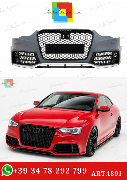 🔥ART.1891 PARAURTI ANTERIORE ADATTO PER AUDI A5 2012-2016 LOOK RS5🔥