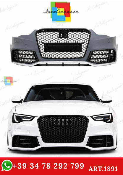 🔥ART.1891 PARAURTI ANTERIORE ADATTO PER AUDI A5 2012-2016 LOOK RS5🔥