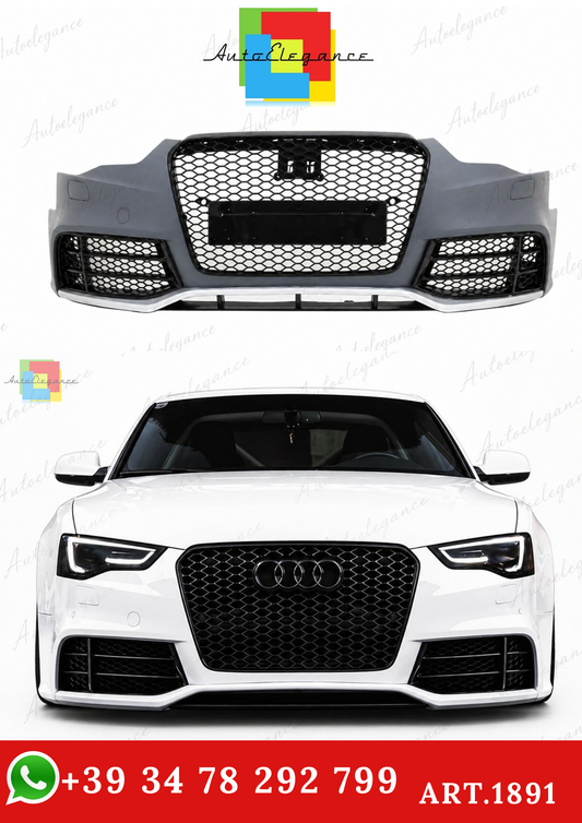 🔥ART.1891 PARAURTI ANTERIORE ADATTO PER AUDI A5 2012-2016 LOOK RS5🔥